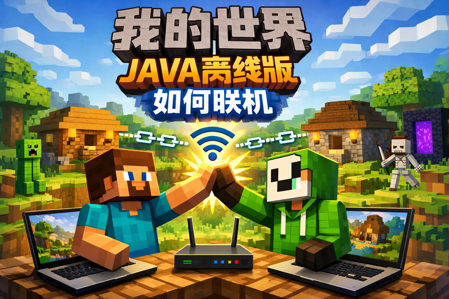 我的世界java离线版如何联机