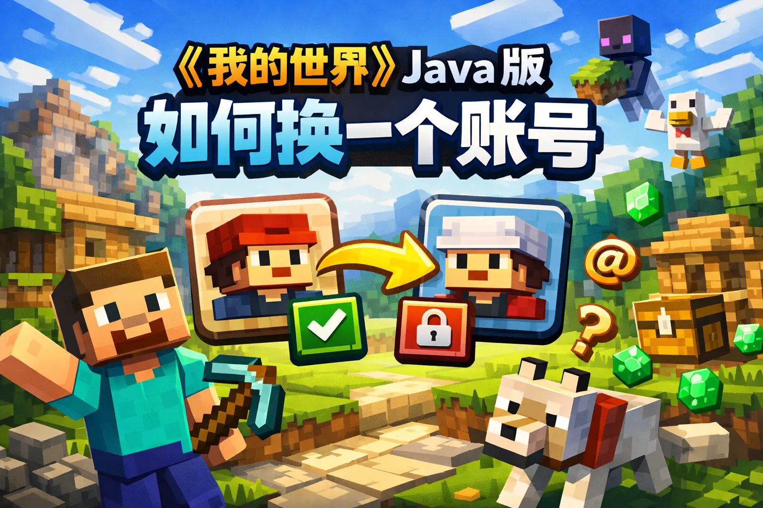 我的世界java版如何换一个账号