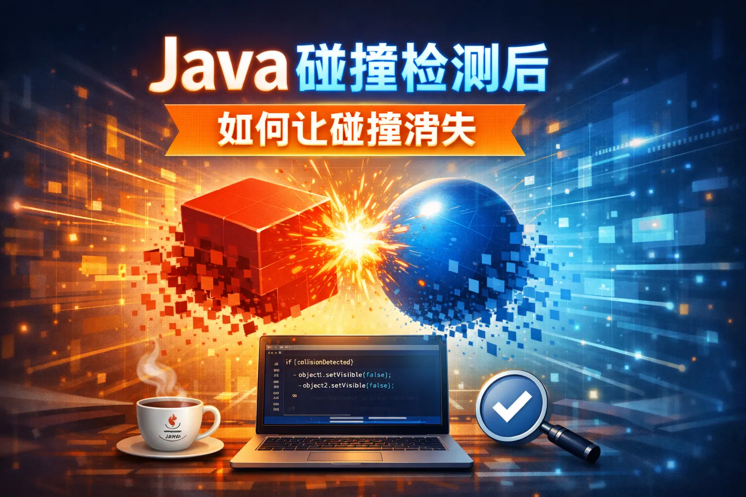 java碰撞检测后如何让碰撞消失