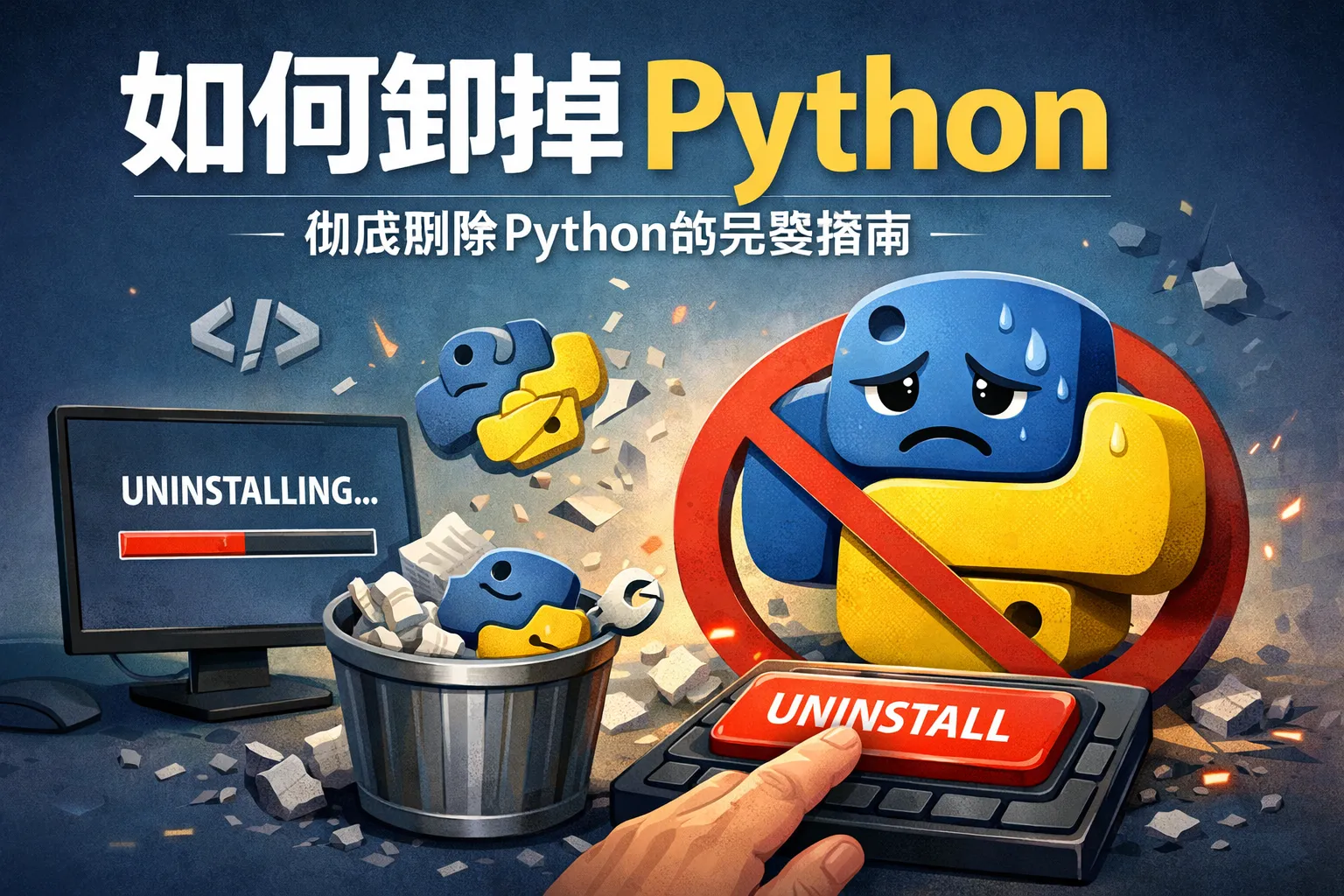 如何卸掉python