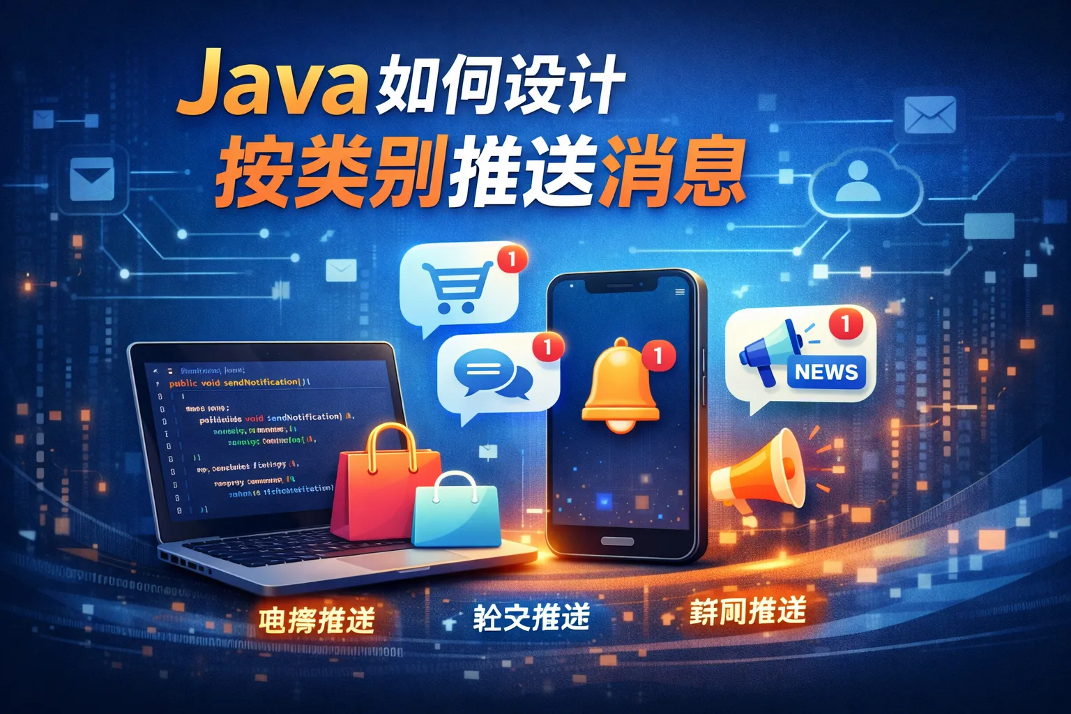 Java如何设计按类别推送消息