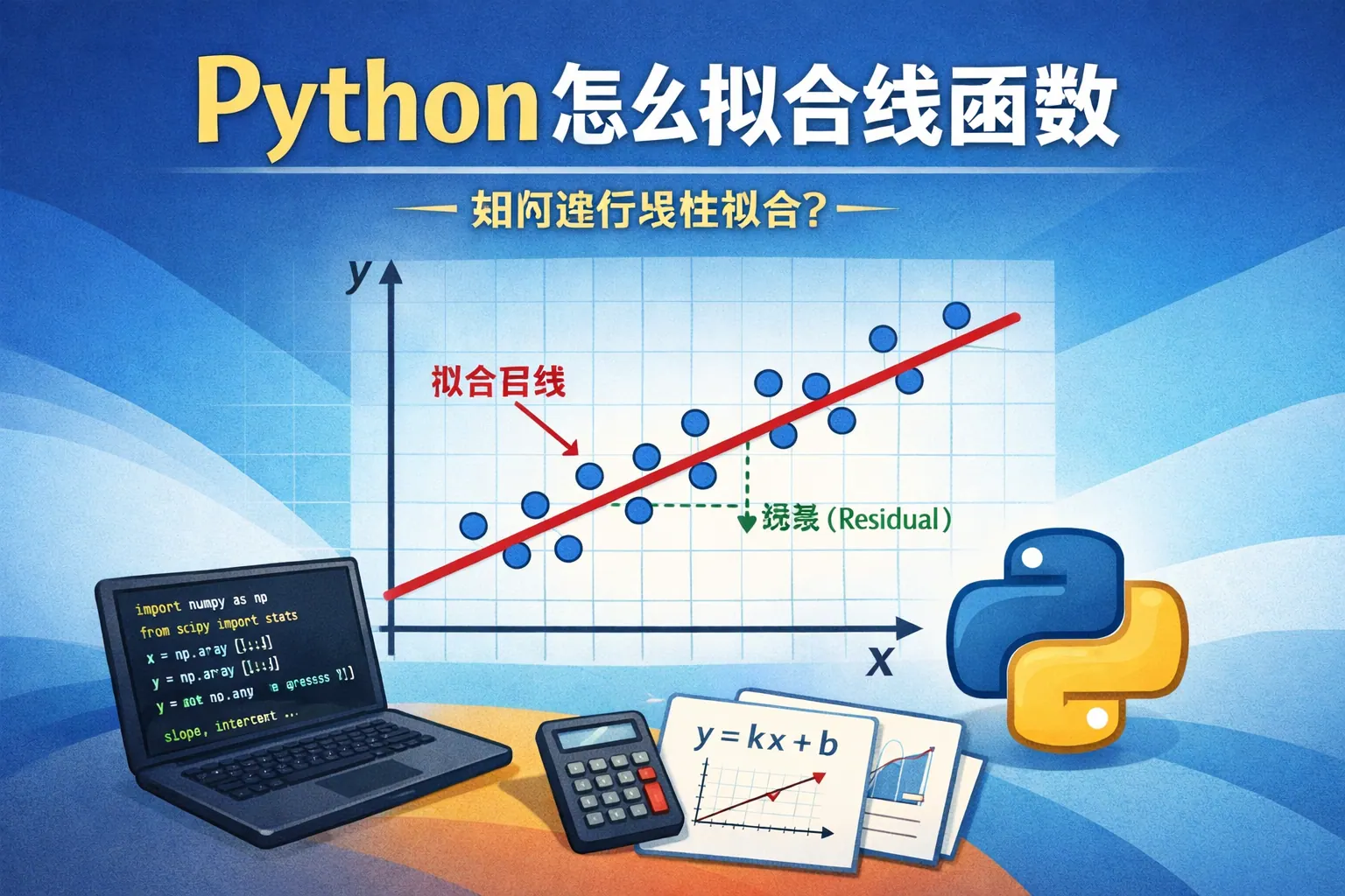 python怎么拟合线函数