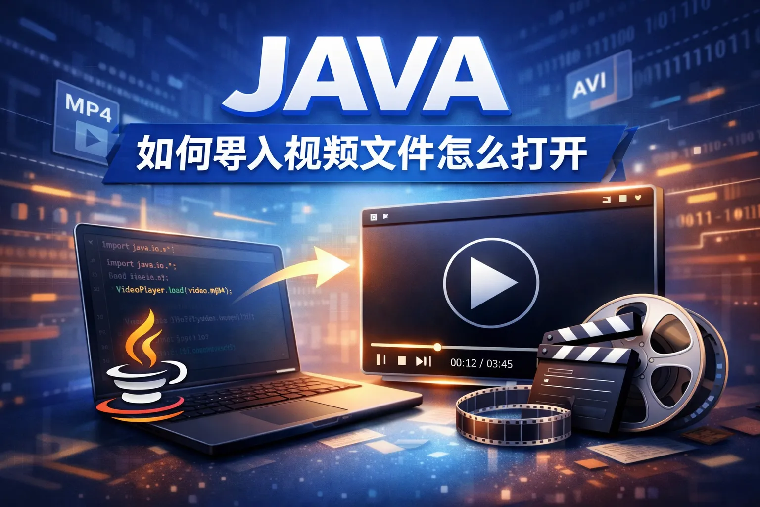 java如何导入视频文件怎么打开