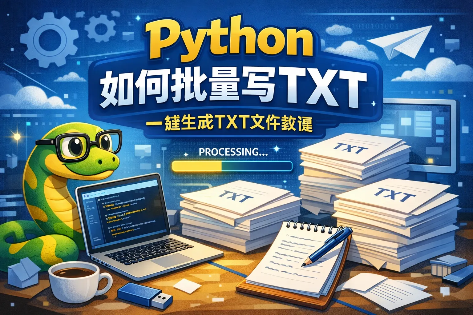 python如何批量写txt