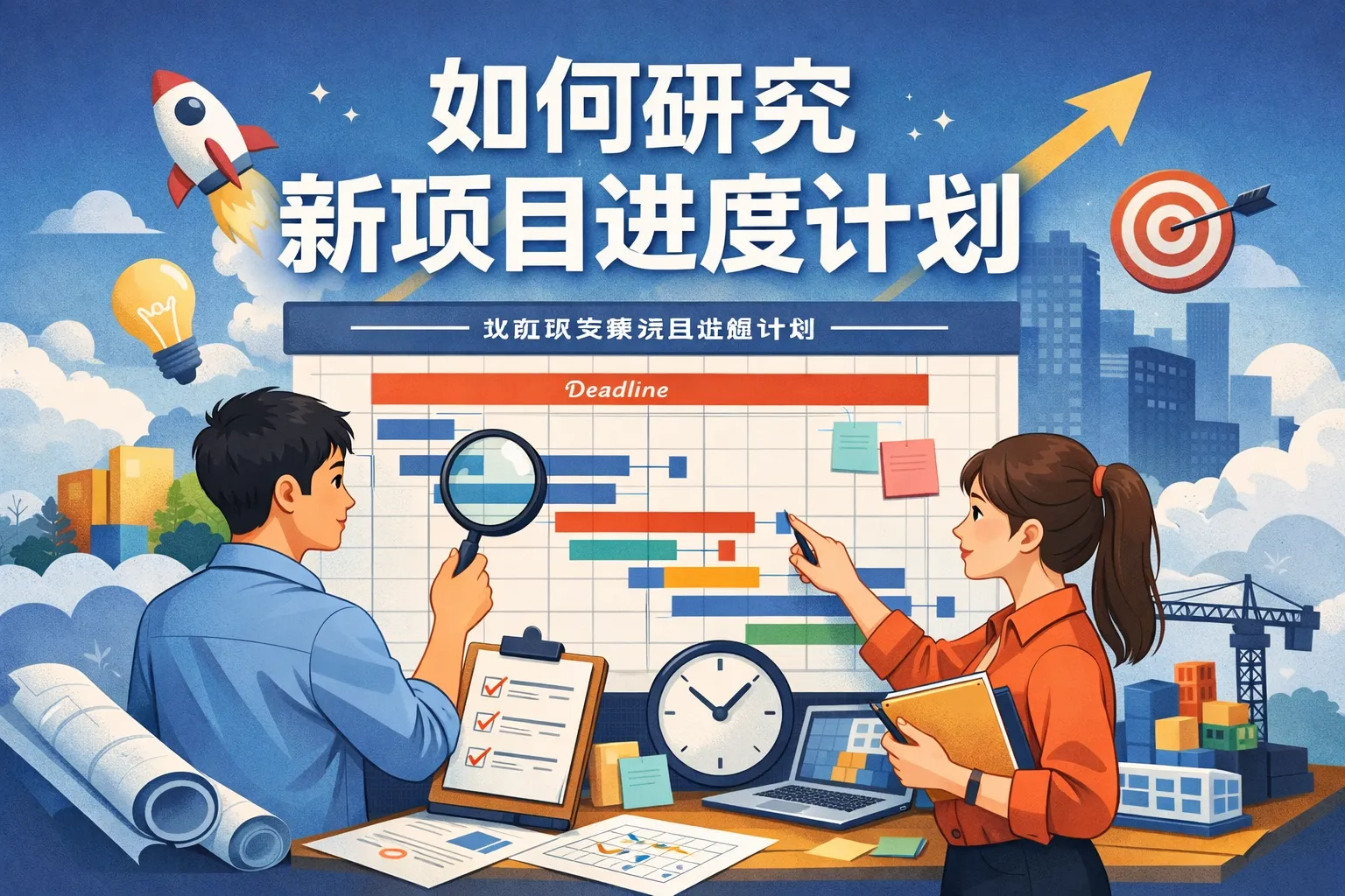 如何研究新项目进度计划