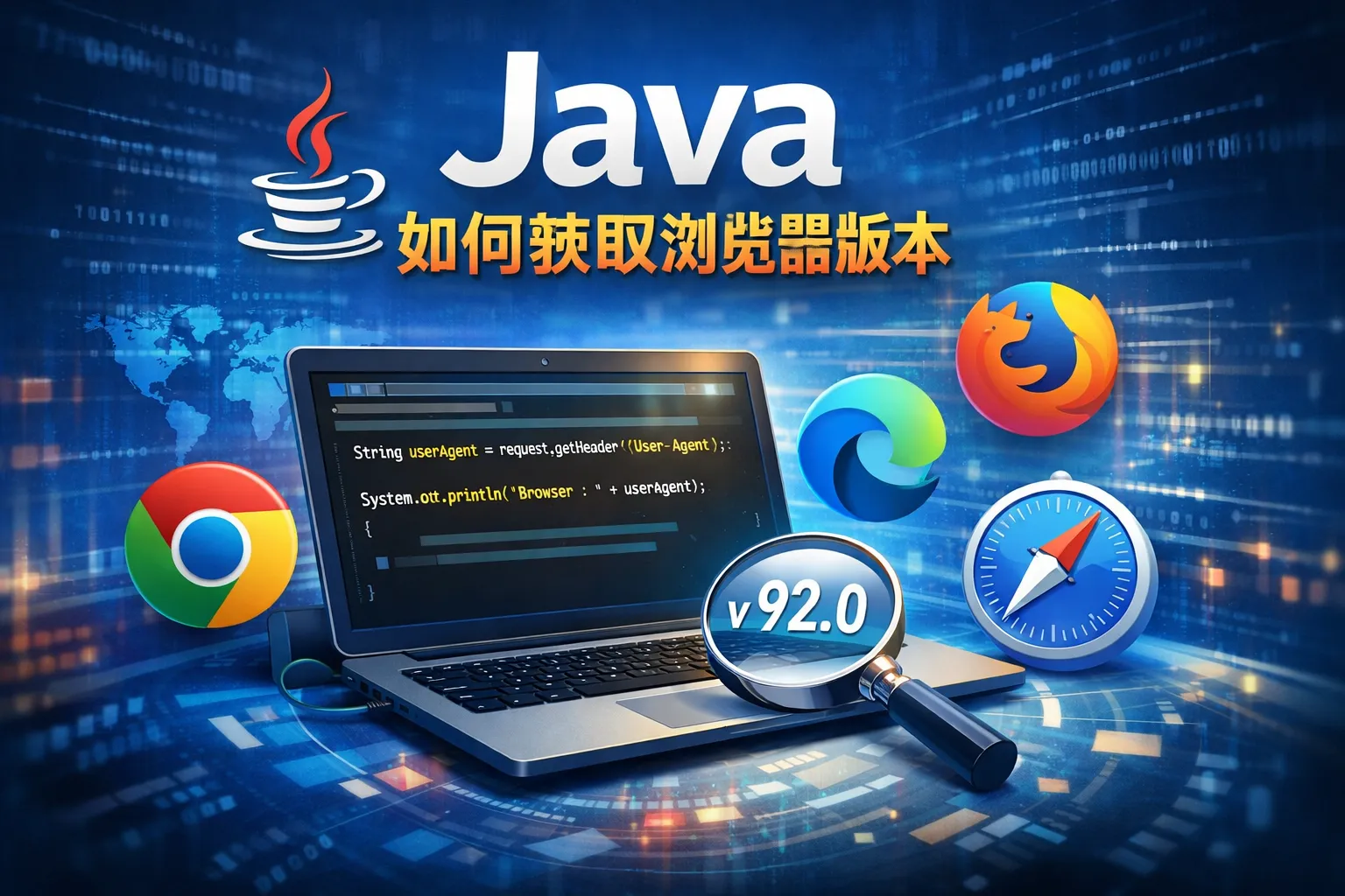 java如何获取游览器版本