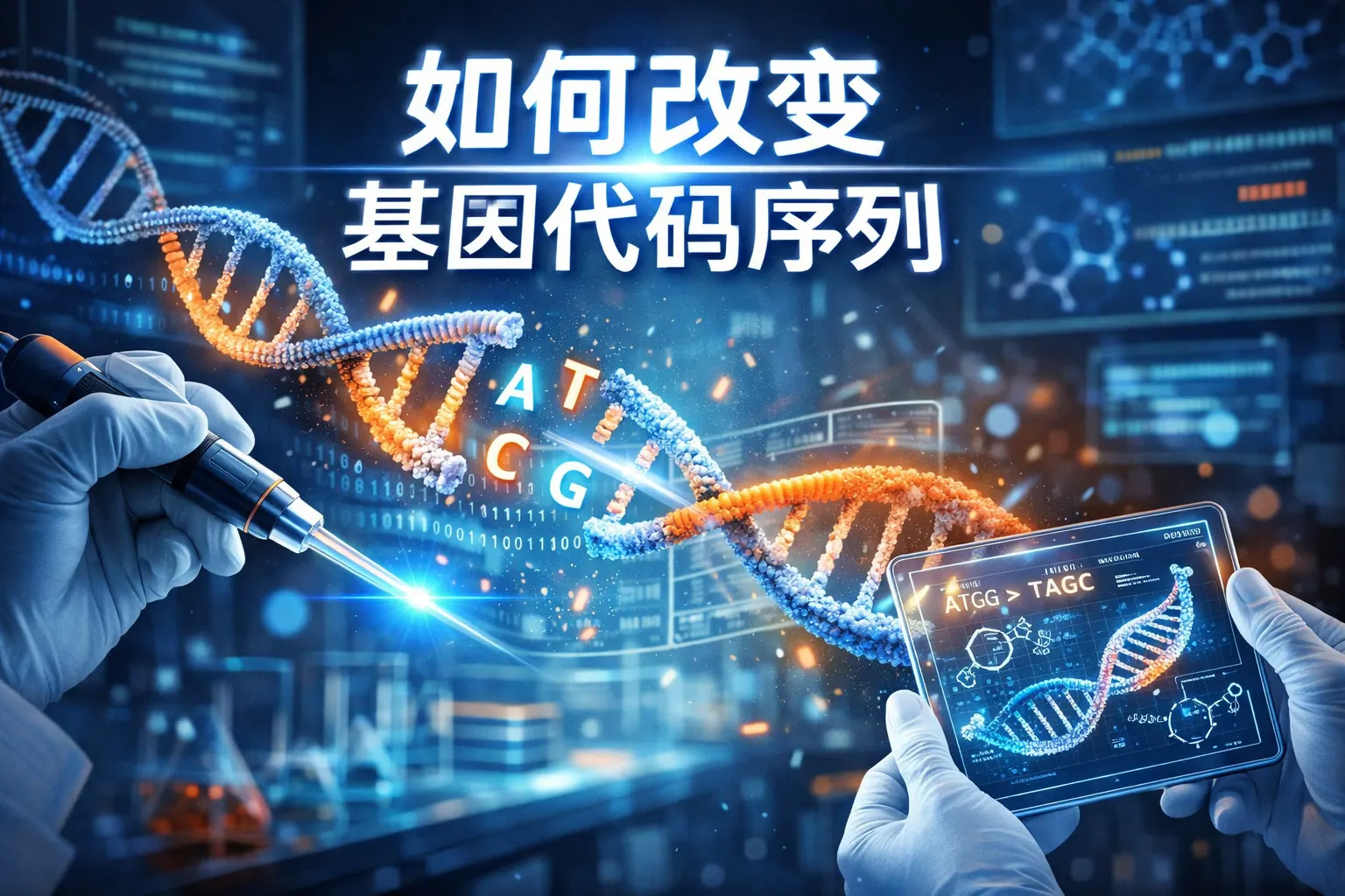 如何改变基因代码序列