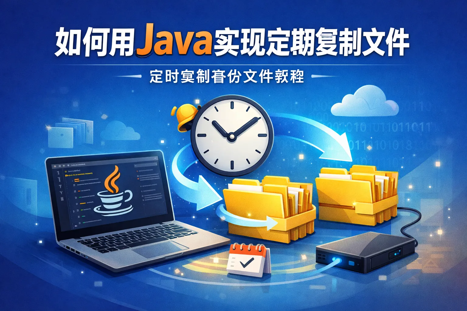 如何用java实现定期复制文件