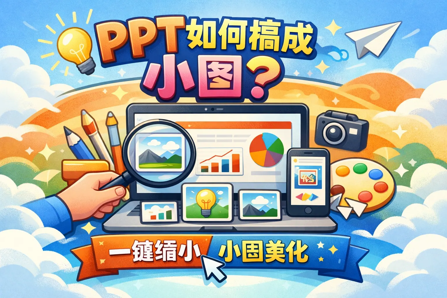 ppt如何搞成小图