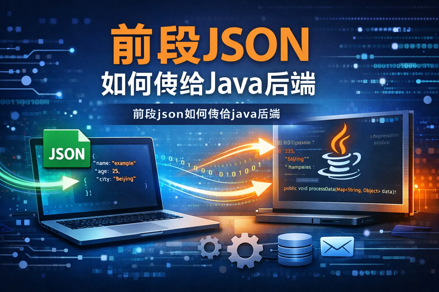 前段json如何传给java后端