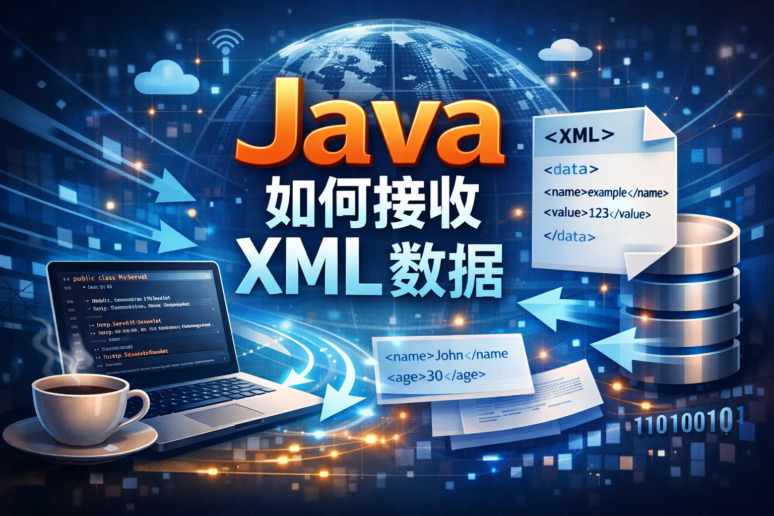 java 如何接收xml数据