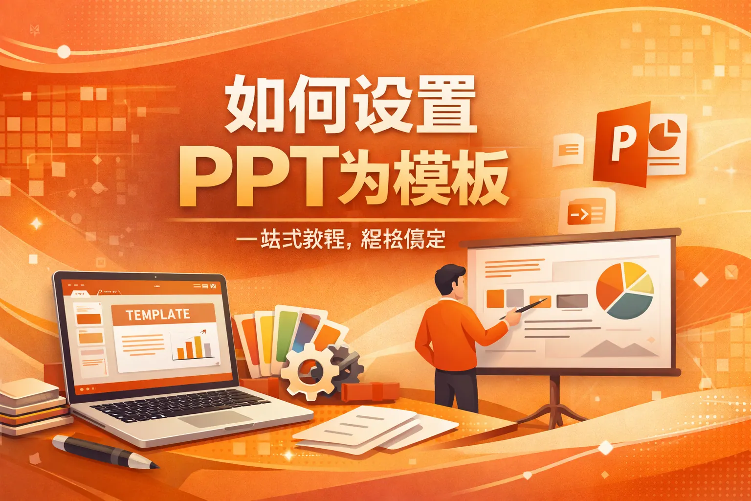 如何设置ppt为模板