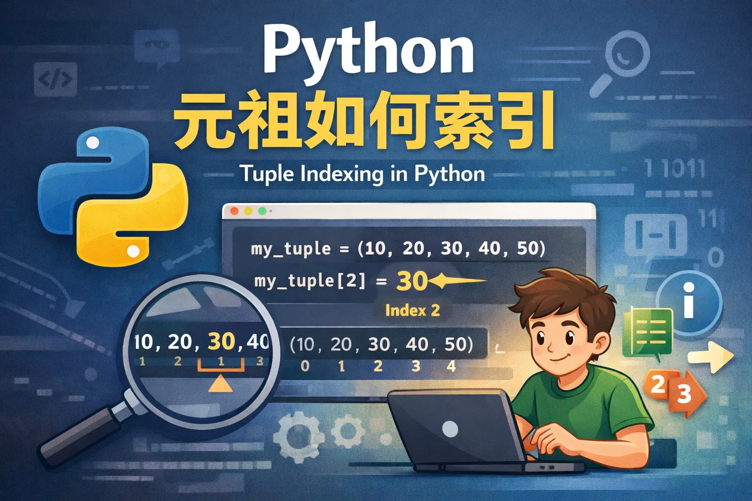 python 元祖如何索引