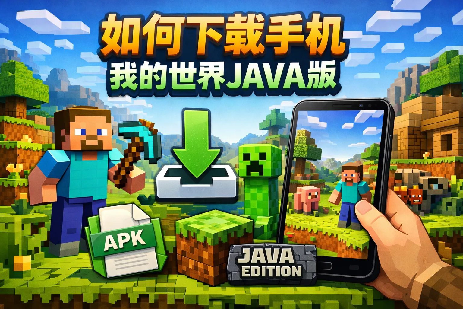 如何下载手机我的世界java版