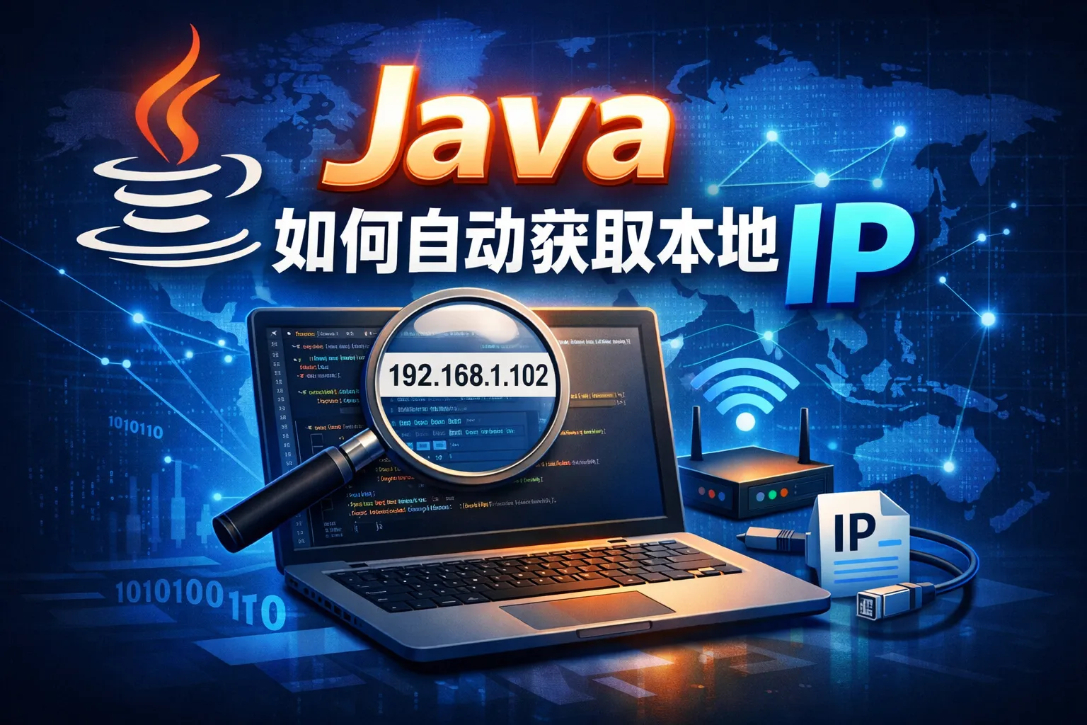 java如何自动获取本地ip