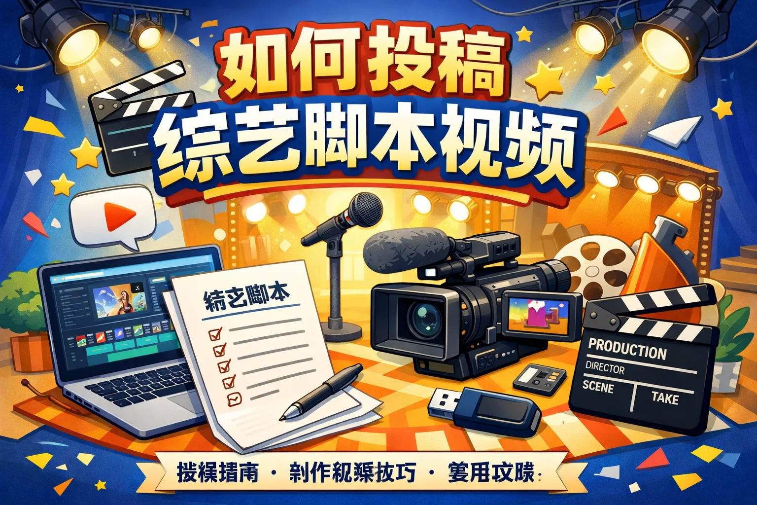 如何投稿综艺脚本视频