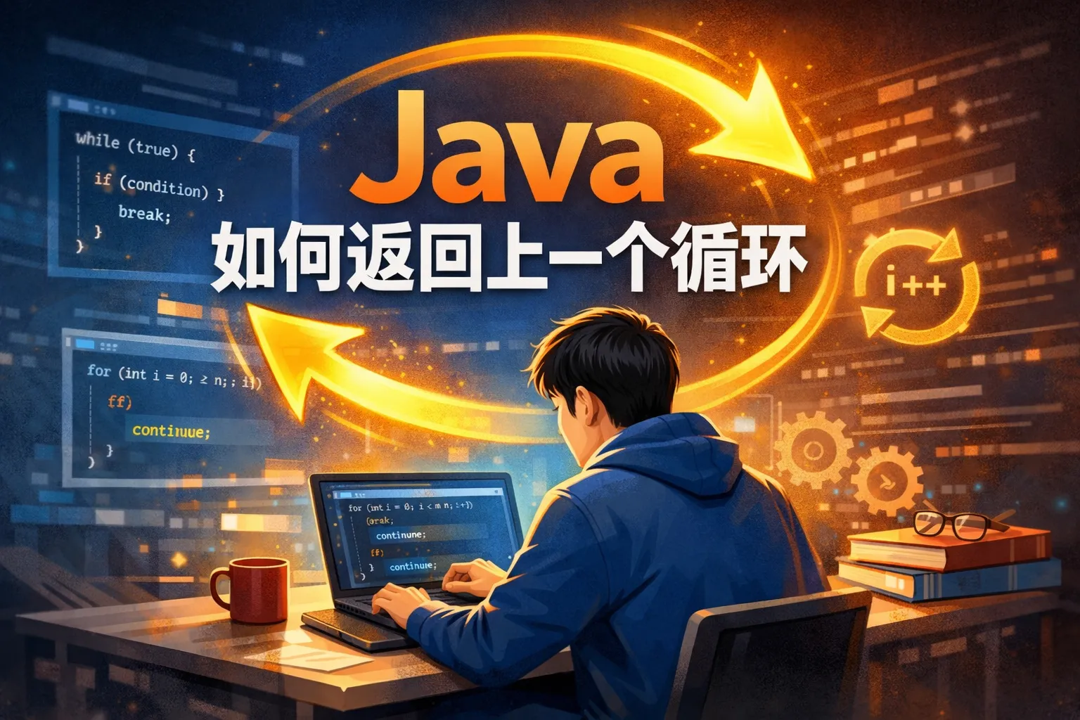 java如何返回上一个循环