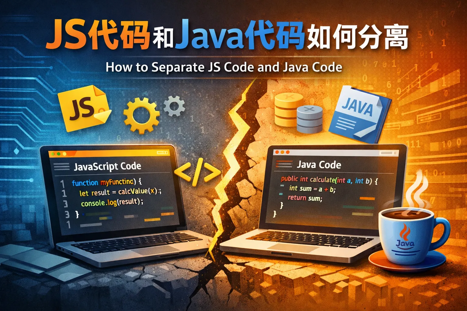 js代码和java代码如何分离