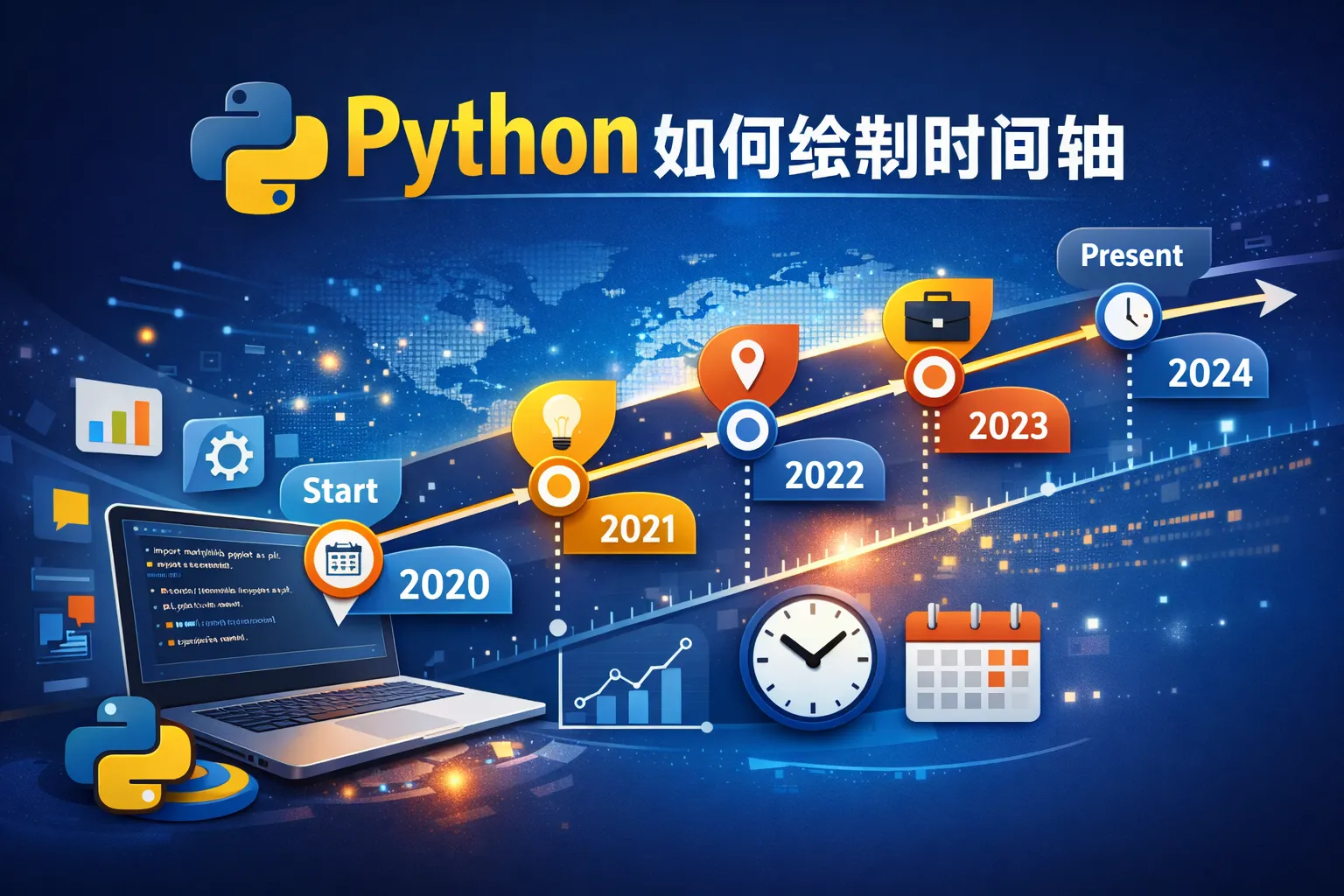 python如何绘制时间轴