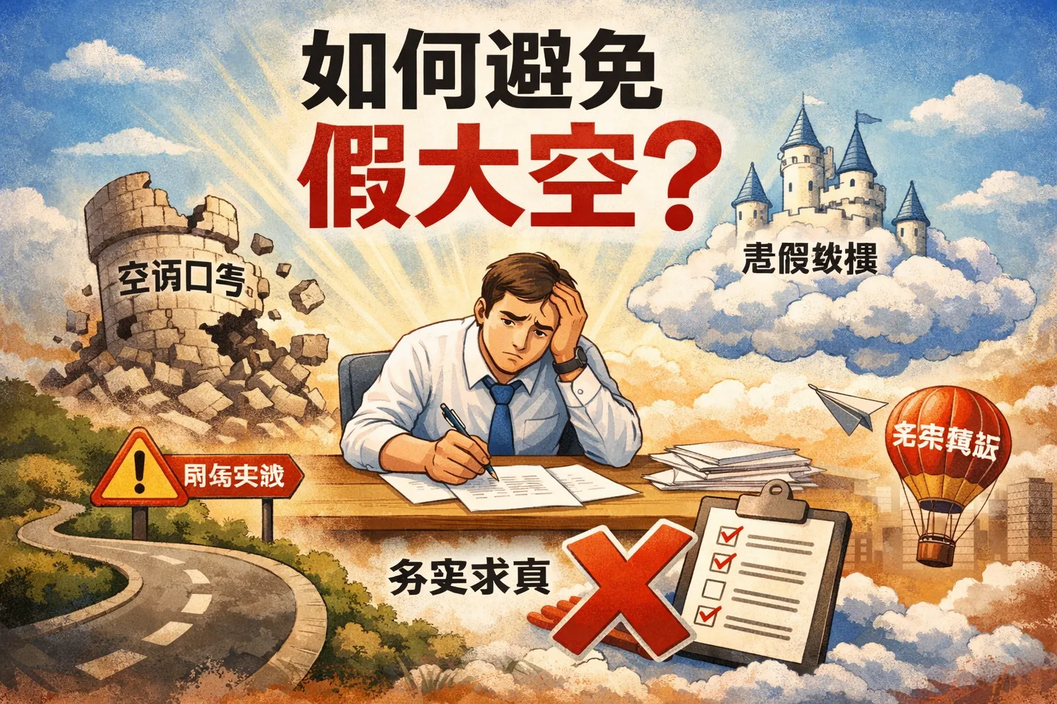 汇报如何避免假大空