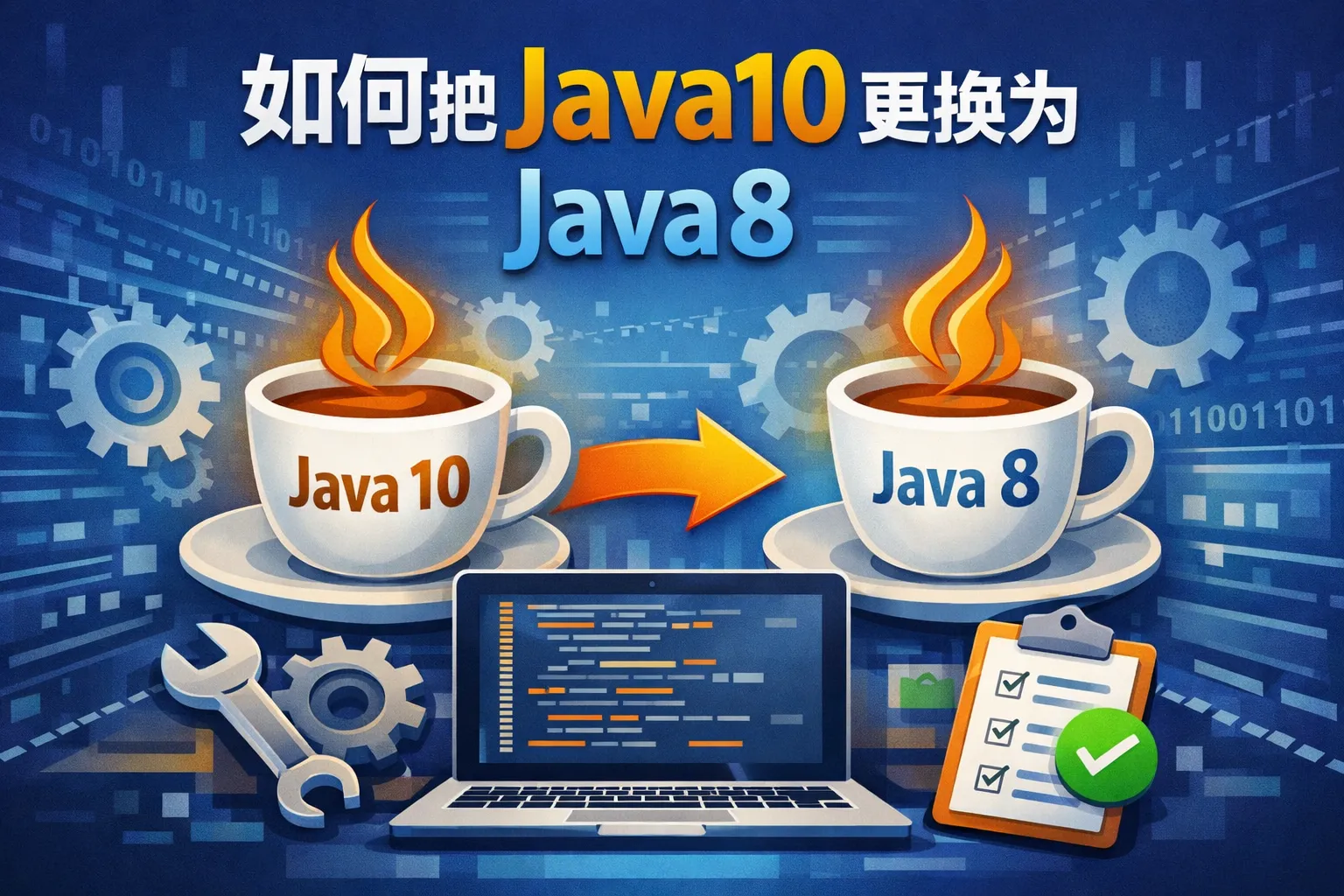 如何把java10更换为java8