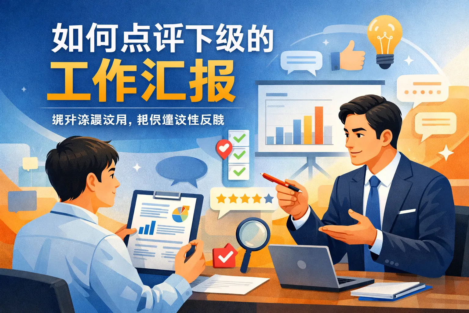 如何点评下级的工作汇报