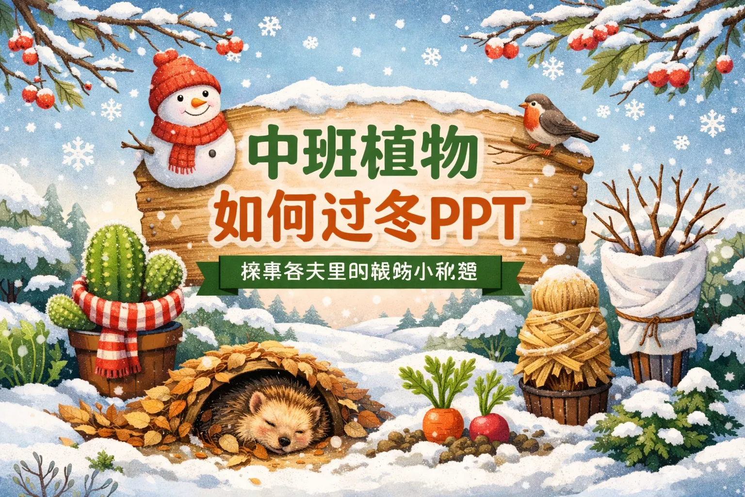 中班植物如何过冬ppt