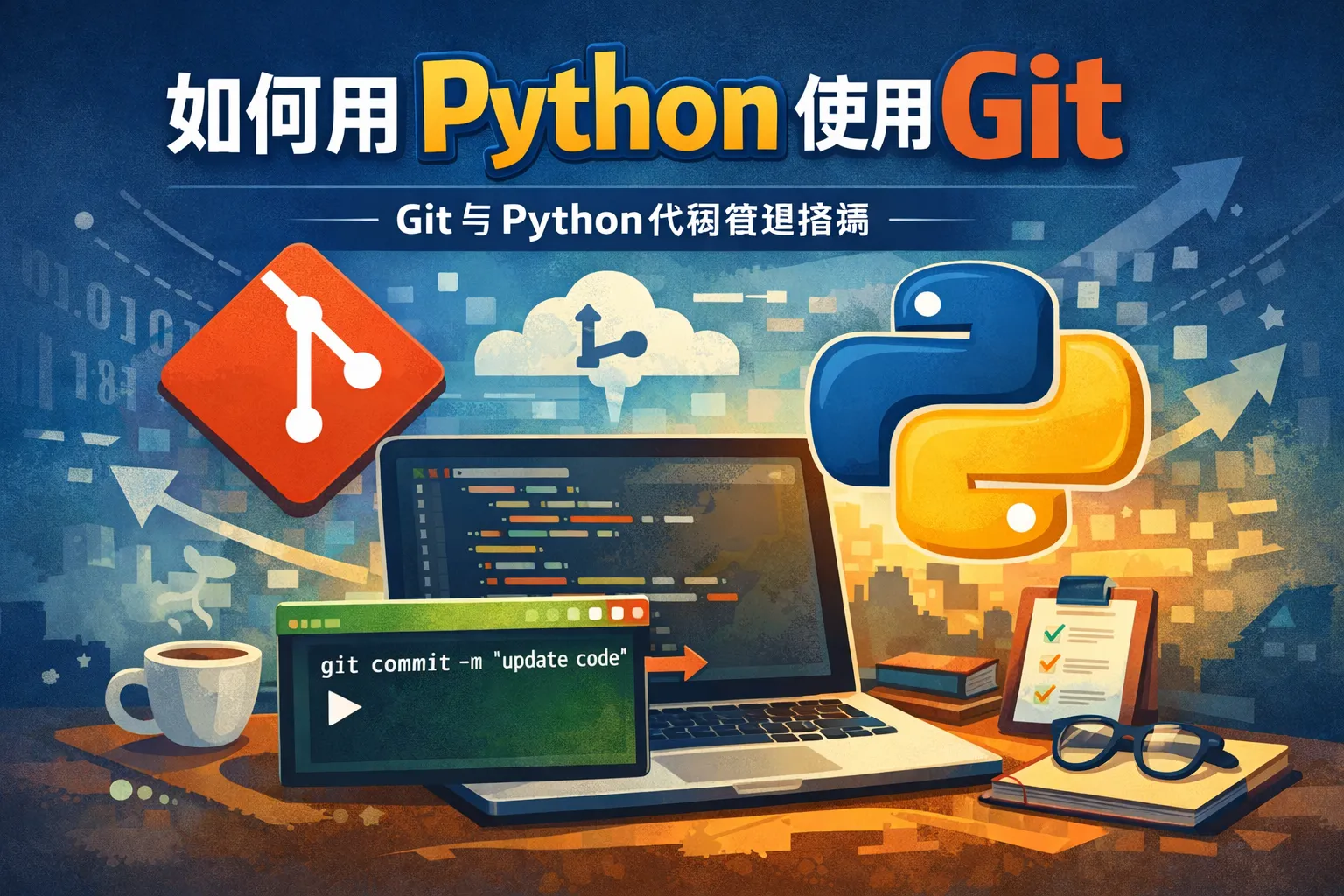 如何用python使用git