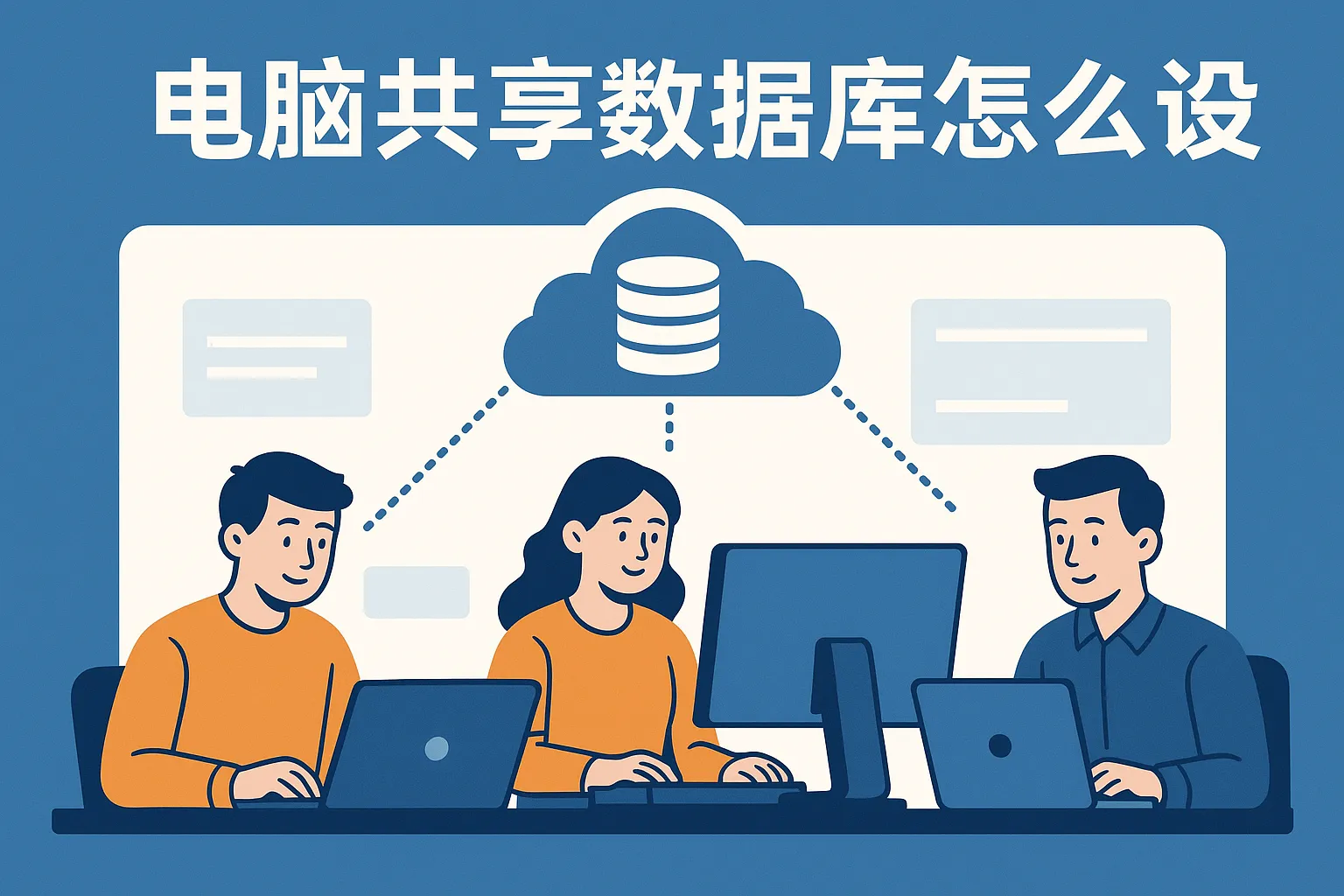 电脑共享数据库怎么设