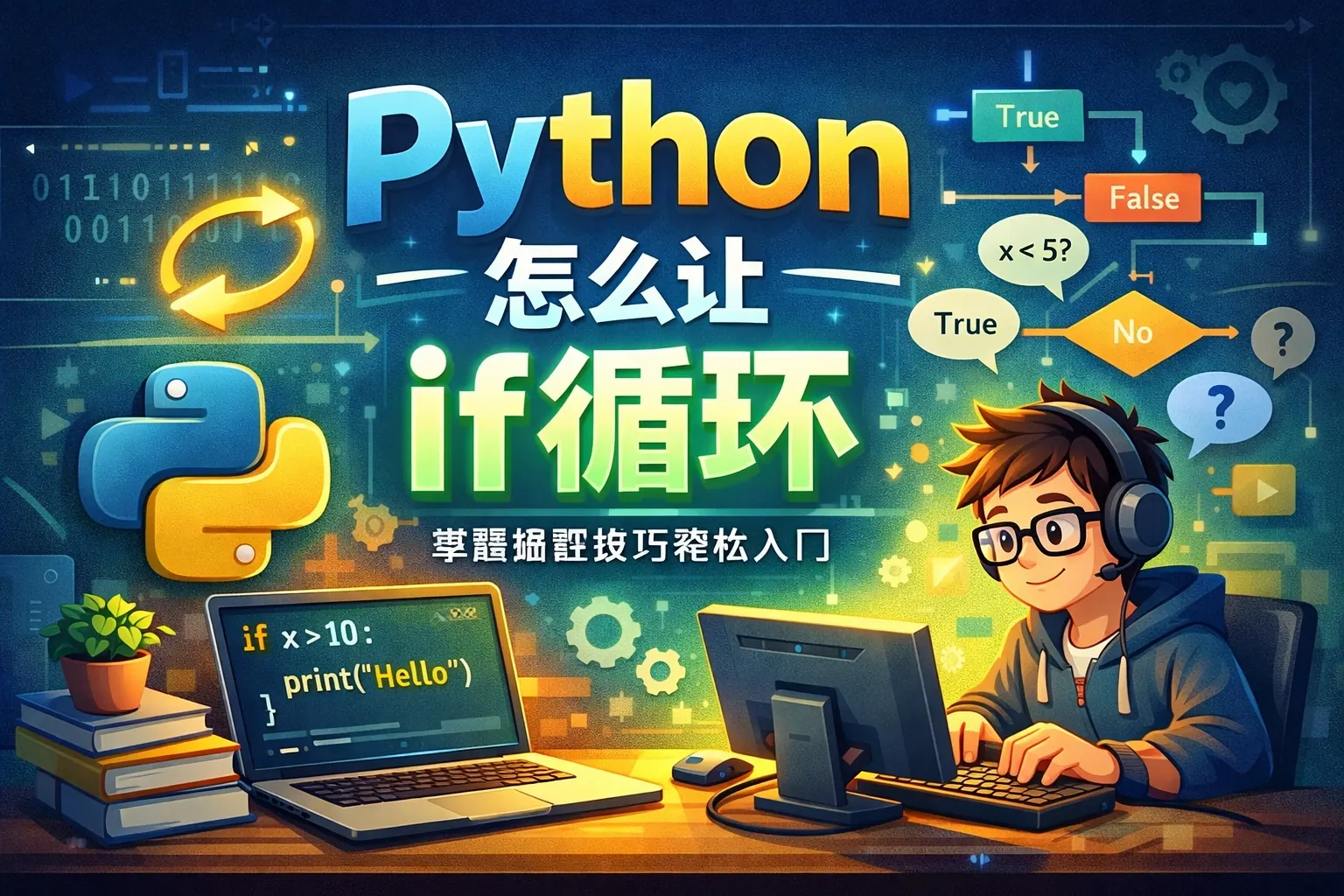 python怎么让if循环