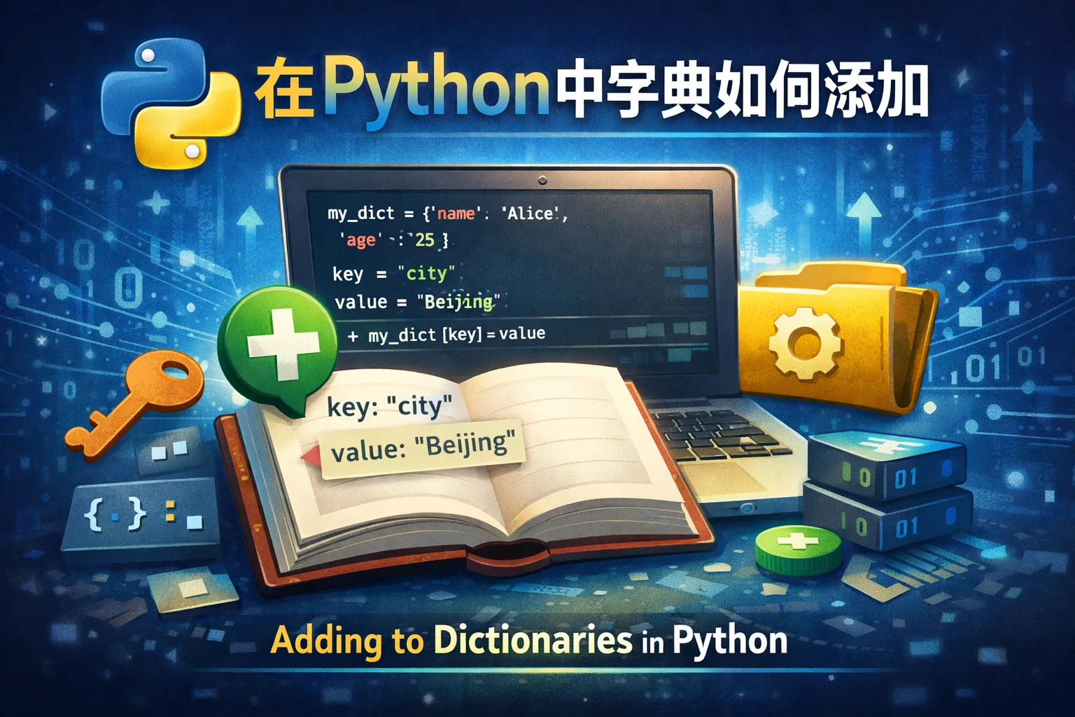 在python中字典如何添加