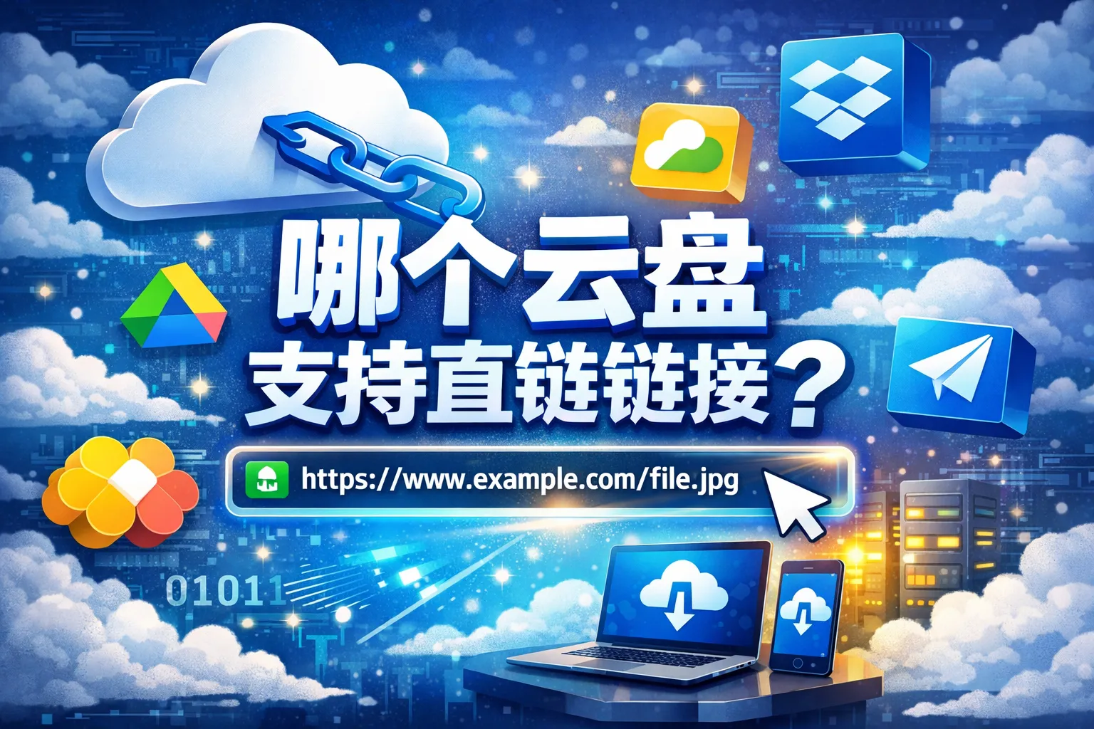 哪个云盘支持直链链接
