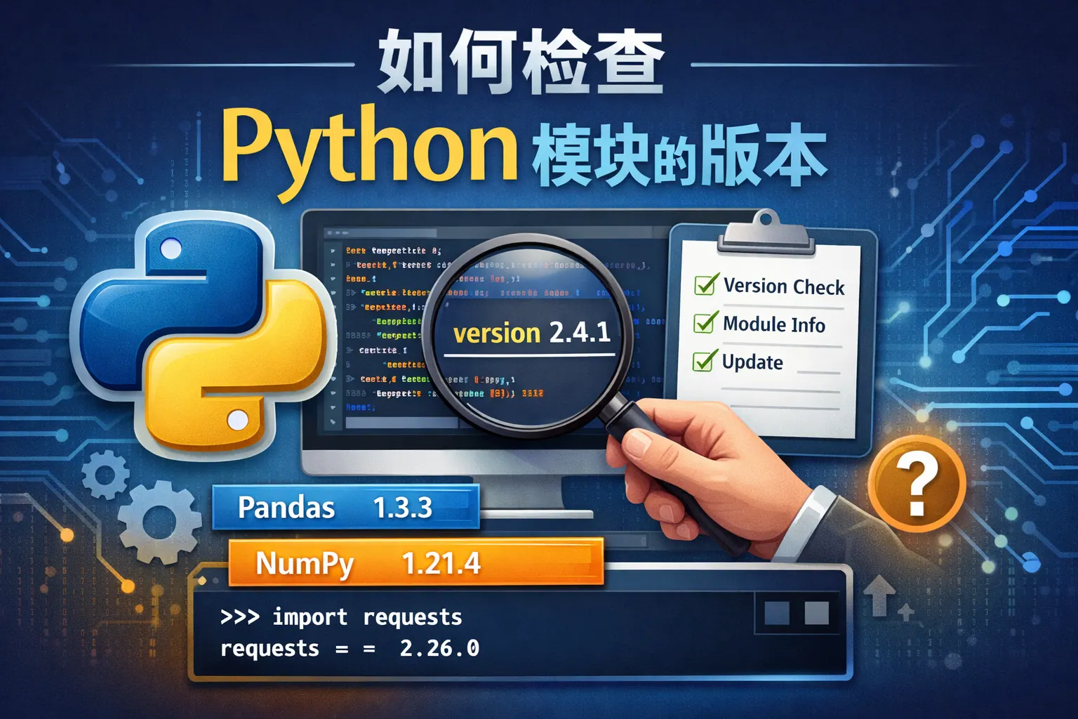 如何检查python模块的版本