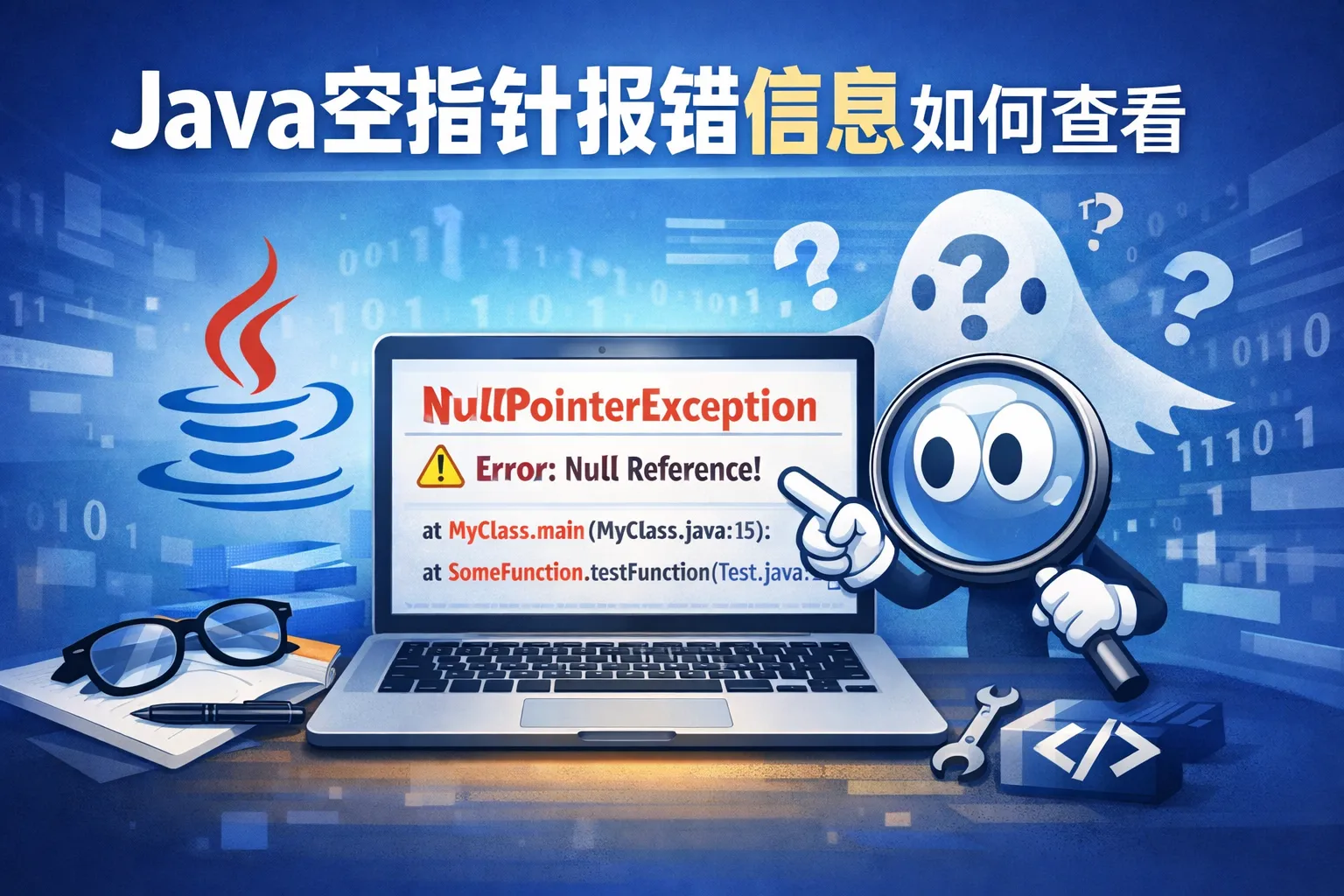java空指针报错信息如何查看