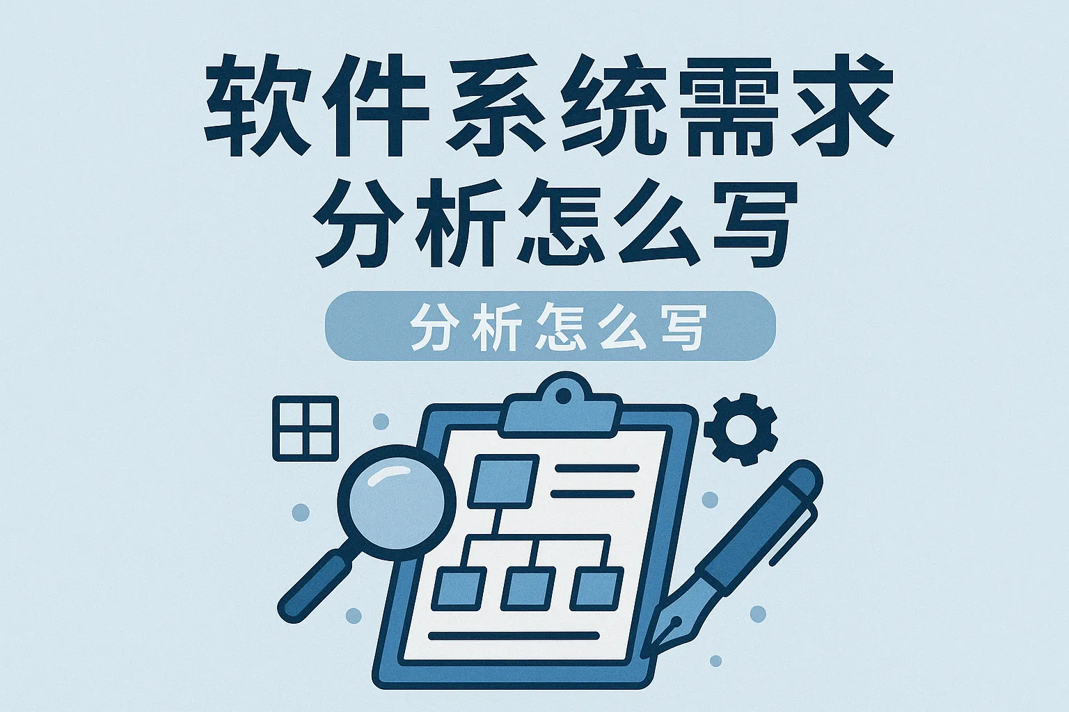 软件系统需求分析怎么写