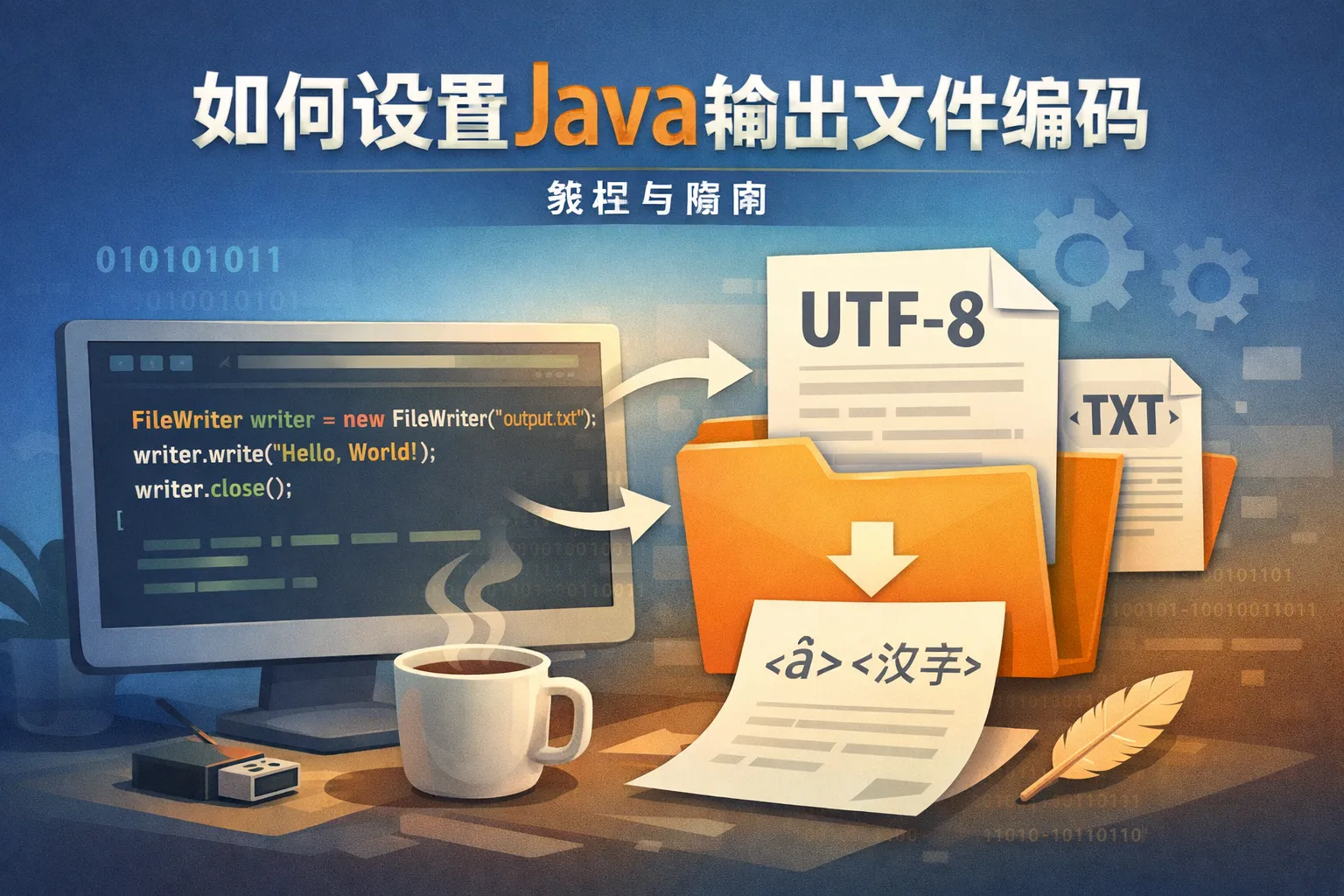 如何设置java输出文件编码