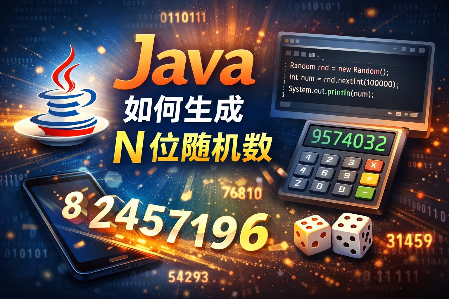 java如何生成n位随机数