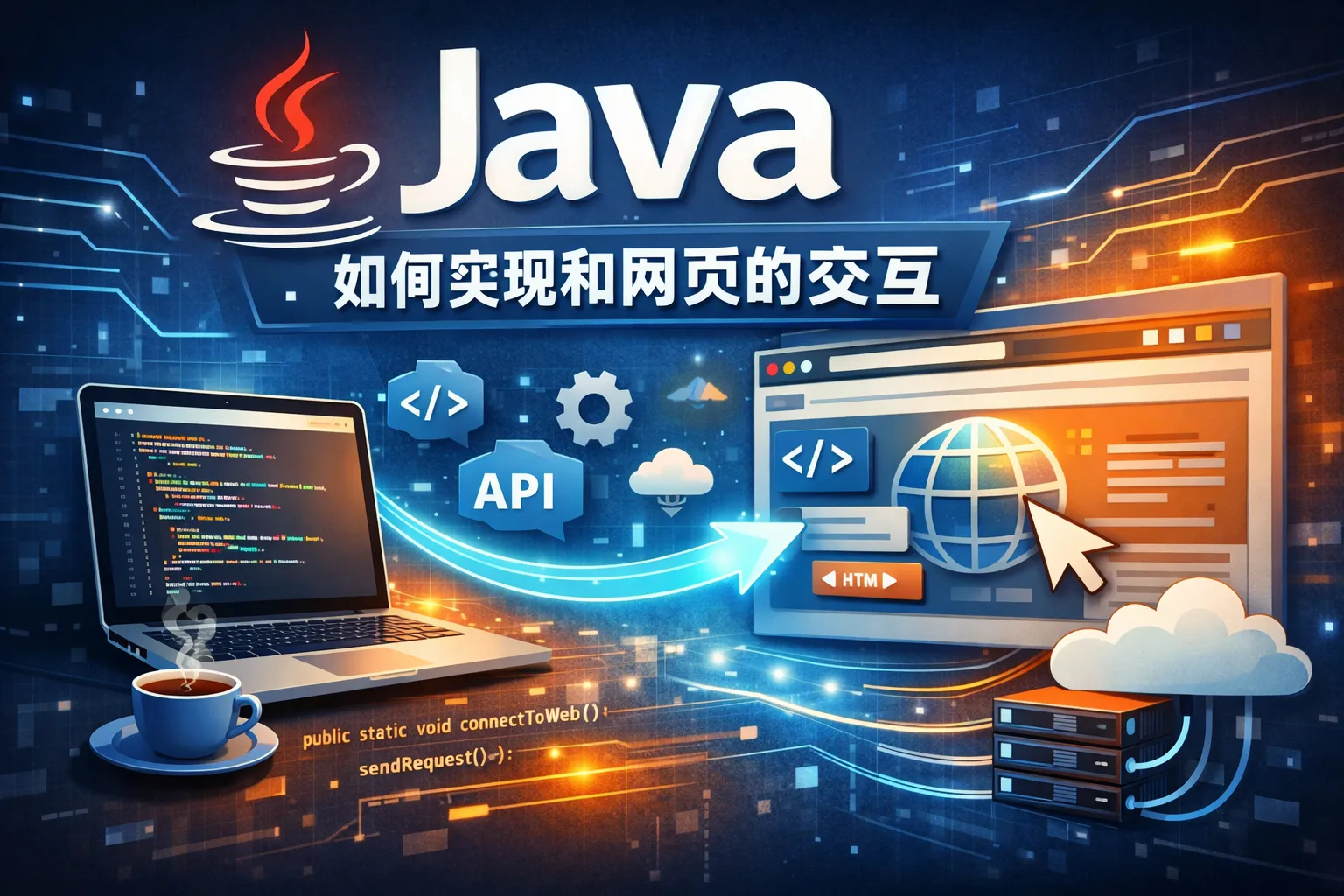 java如何实现和网页的交互
