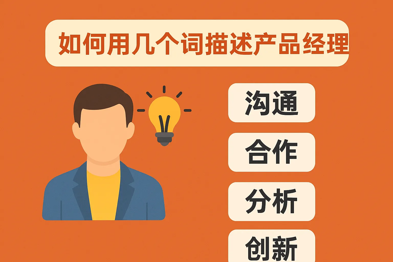 如何用几个词描述产品经理
