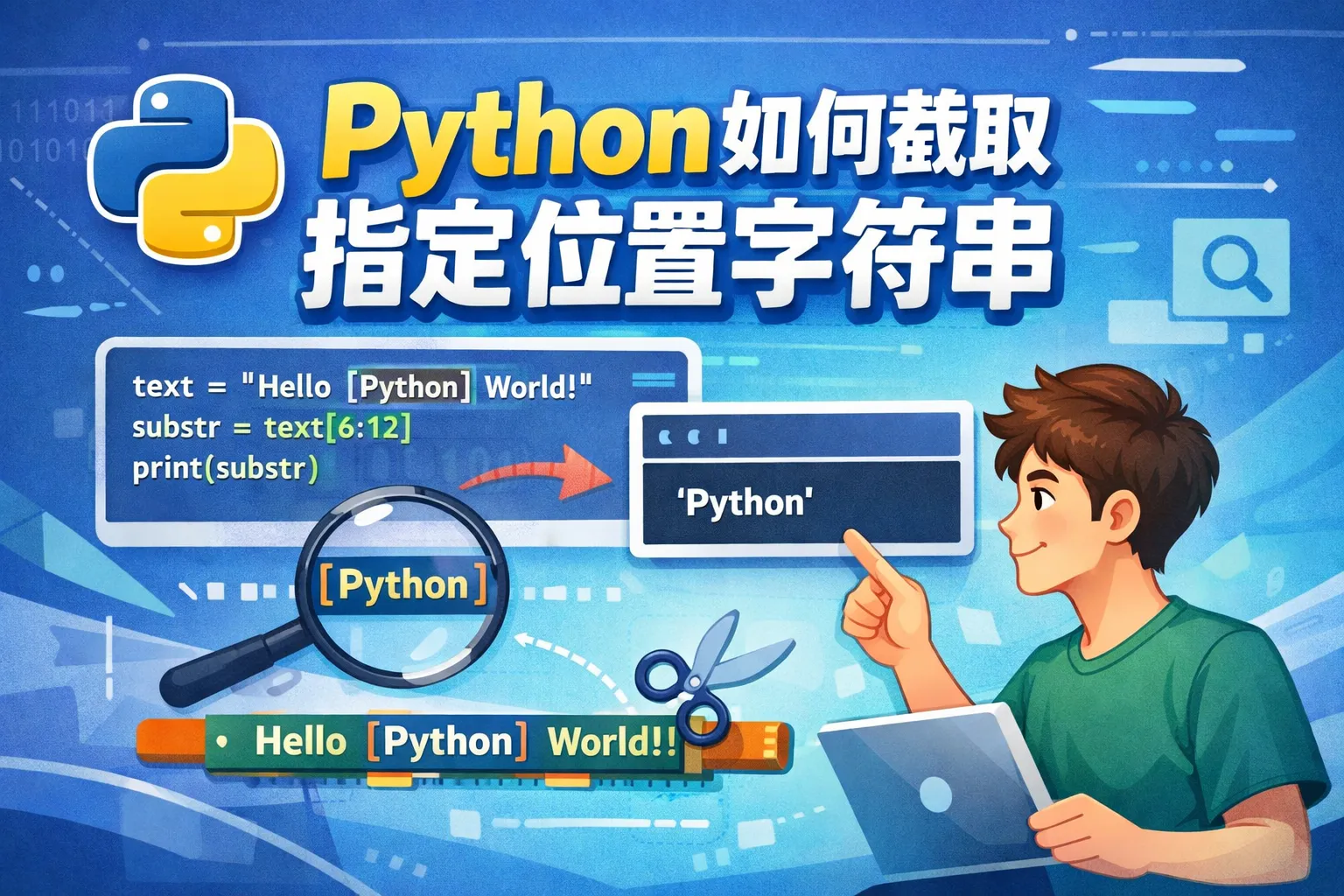 python如何截取指定位置字符串
