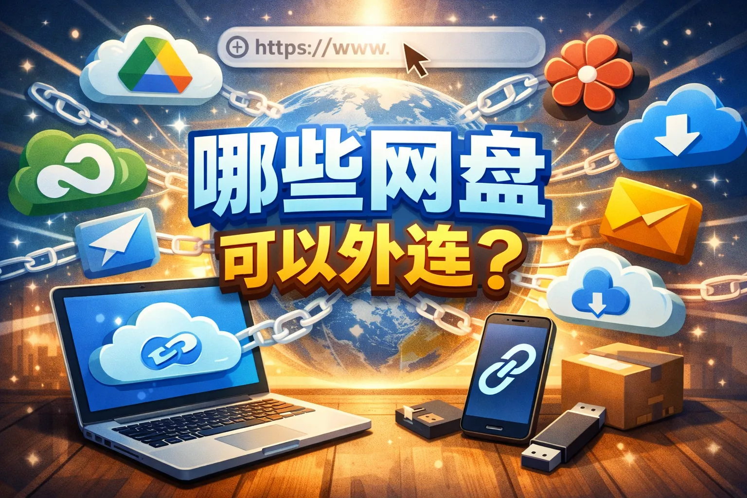 哪些网盘可以外连