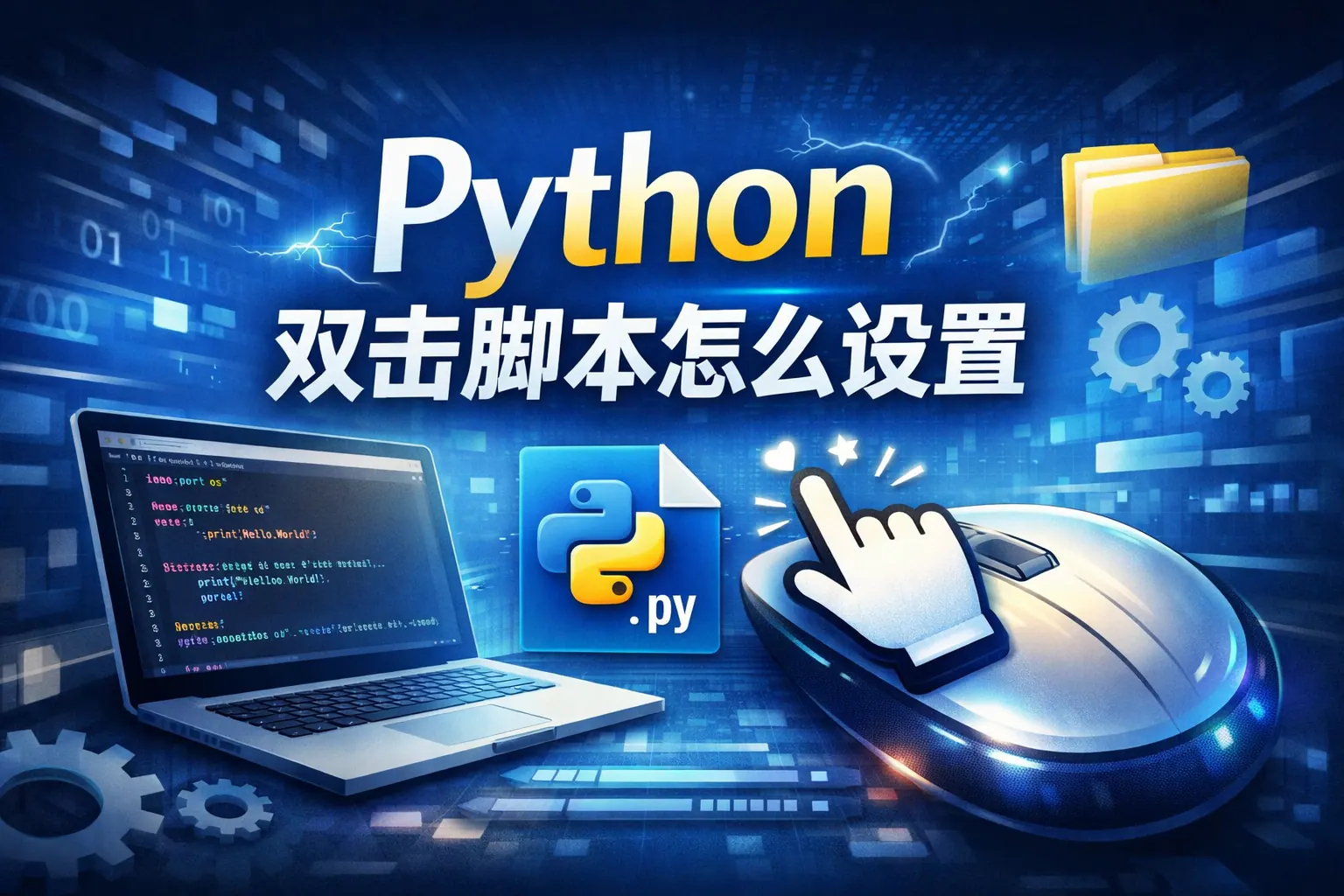 python双击脚本怎么设置