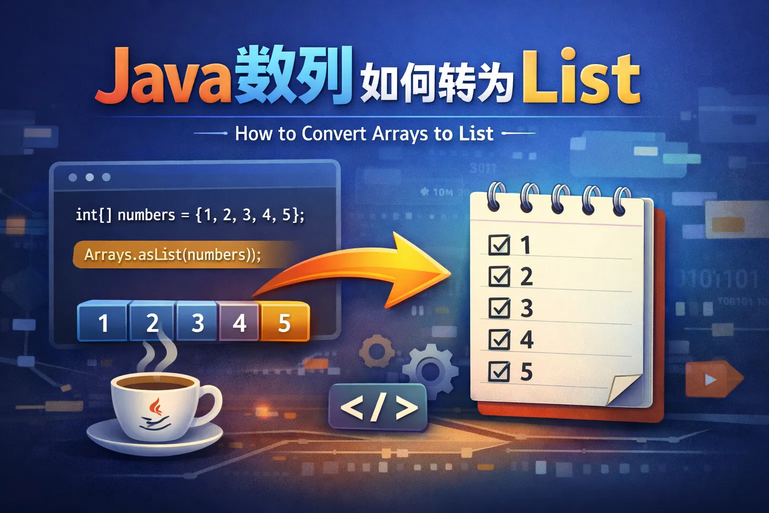 java数组如何转为list