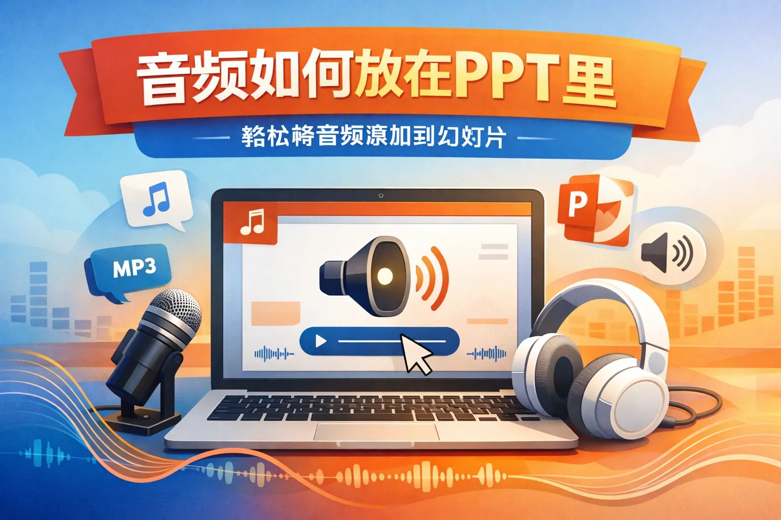 音频如何放在ppt里