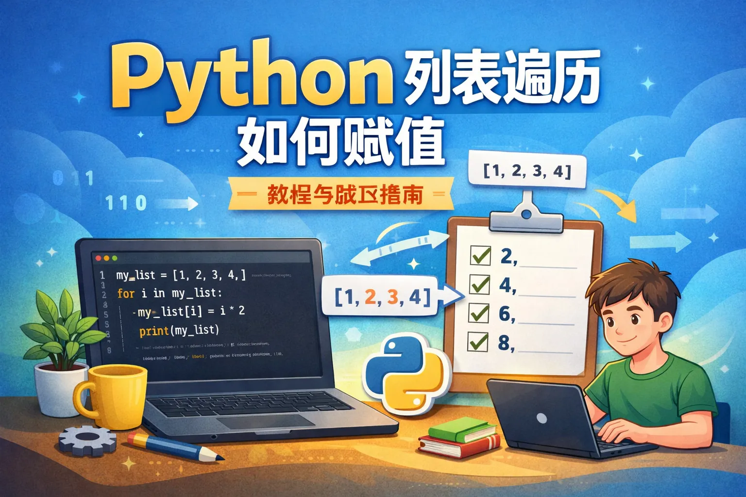python列表遍历如何赋值