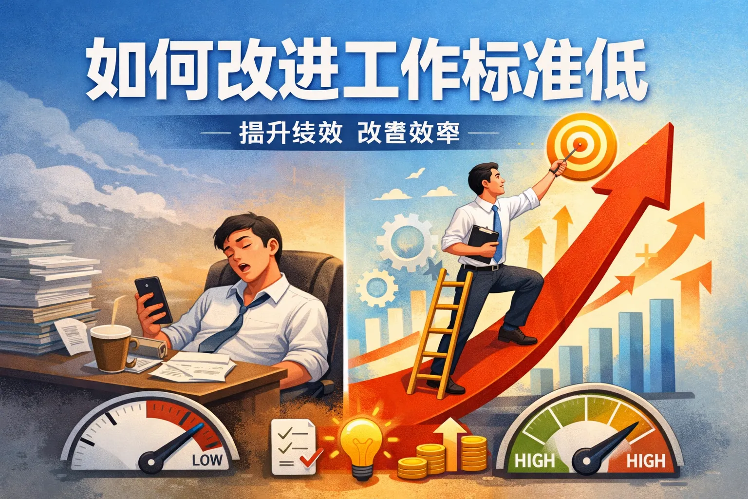 如何改进工作标准低