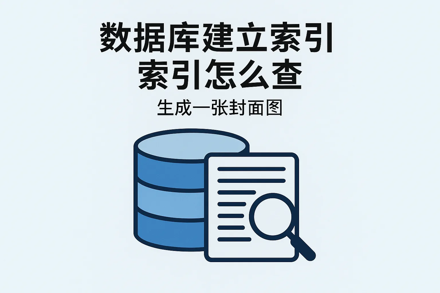 数据库建立索引怎么查