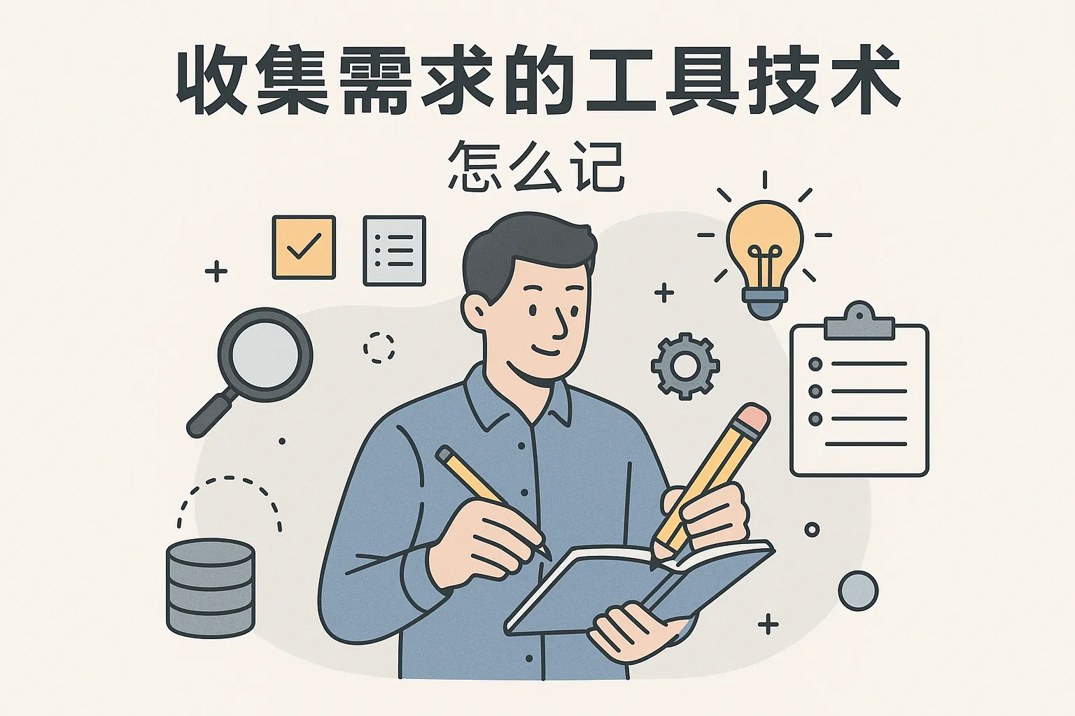 收集需求的工具技术怎么记