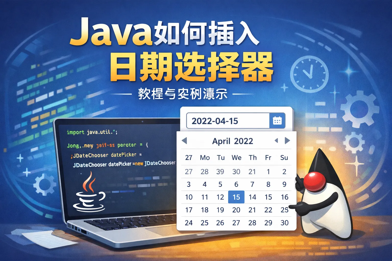 java如何插入日期选择器