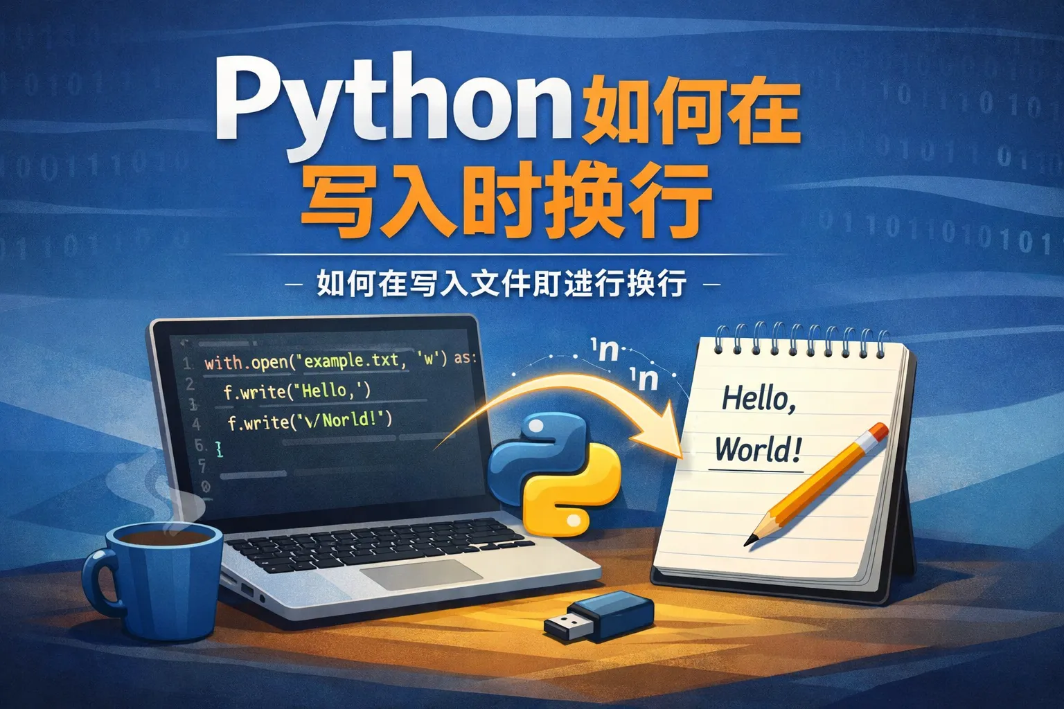 python如何在写入时换行